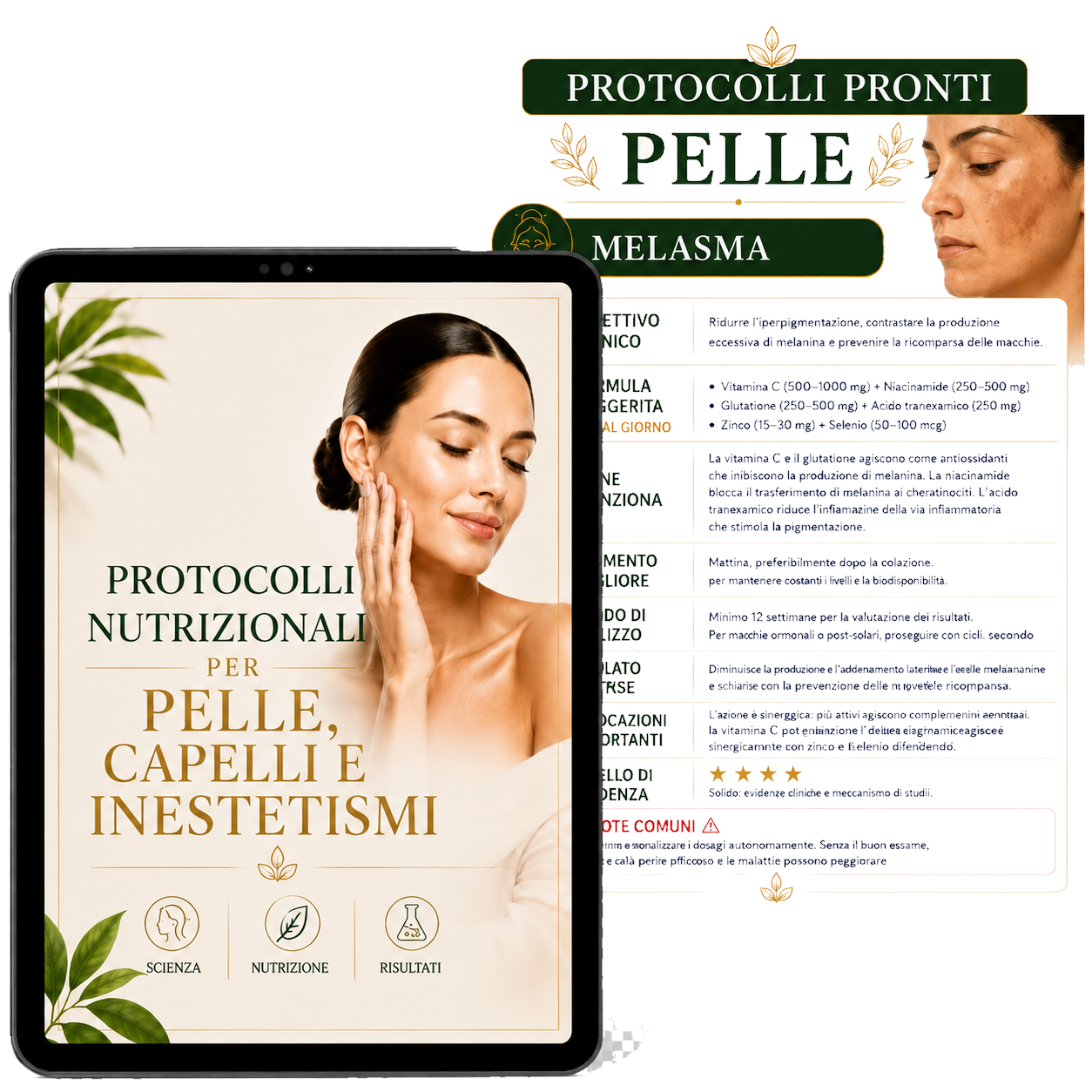 Protocolli Nutrizionali per Pelle, Capelli e Inestetismi