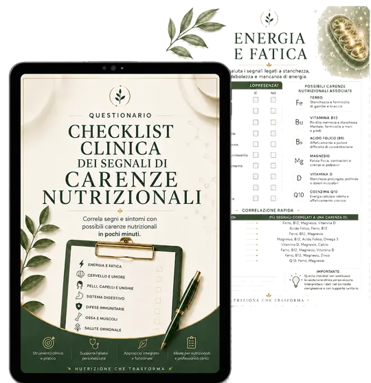 Checklist Clinica dei Segnali di Carenze Nutrizionali
