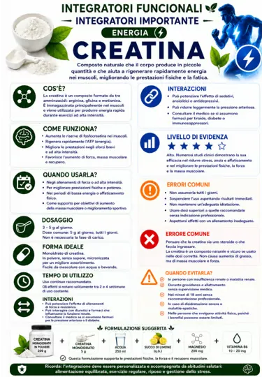 Scheda clinica della creatina