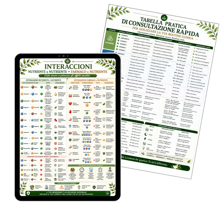 Tabelle cliniche di consultazione rapida e interazioni