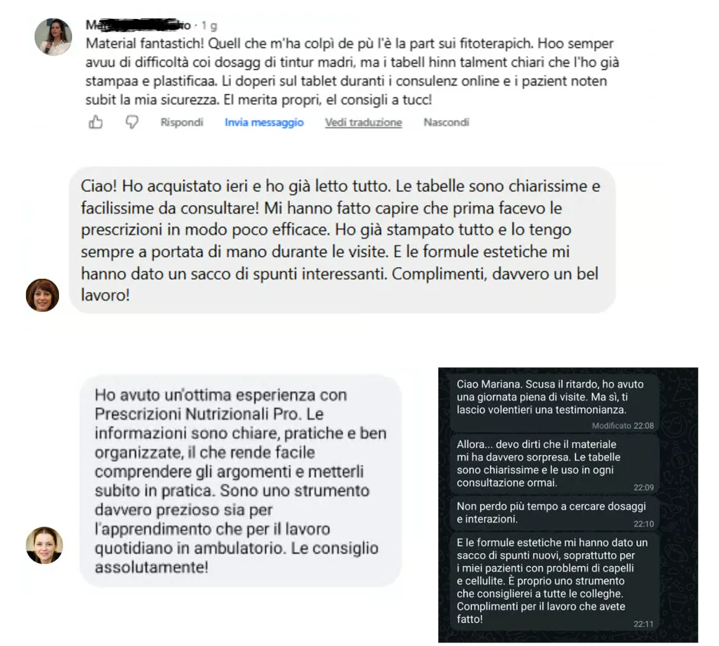 Depoimentos de profissionais que utilizam o material