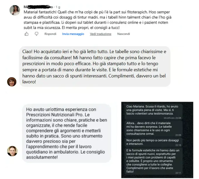 Depoimentos de profissionais que utilizam o material